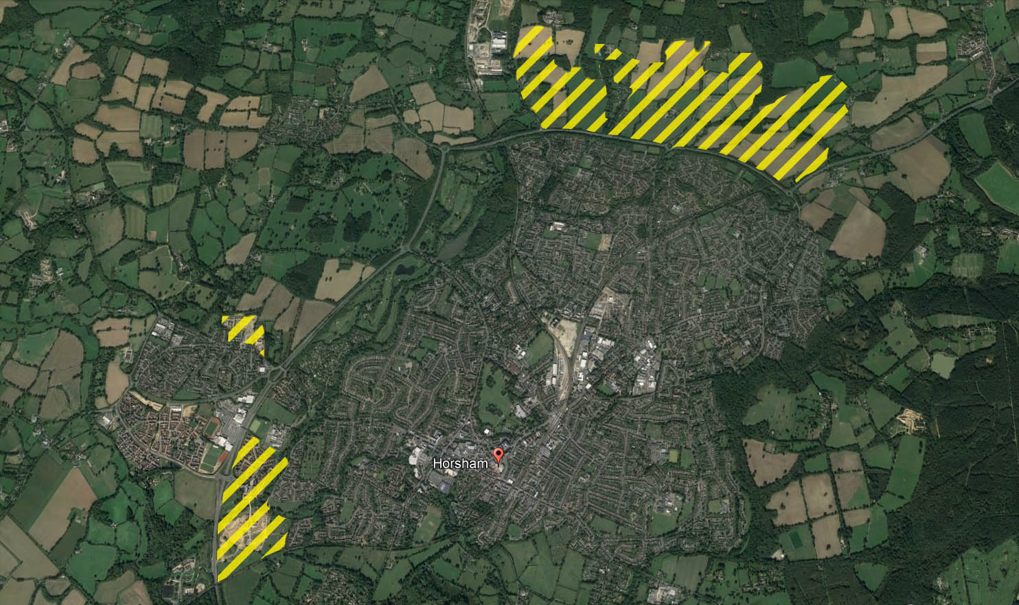 Horsham map