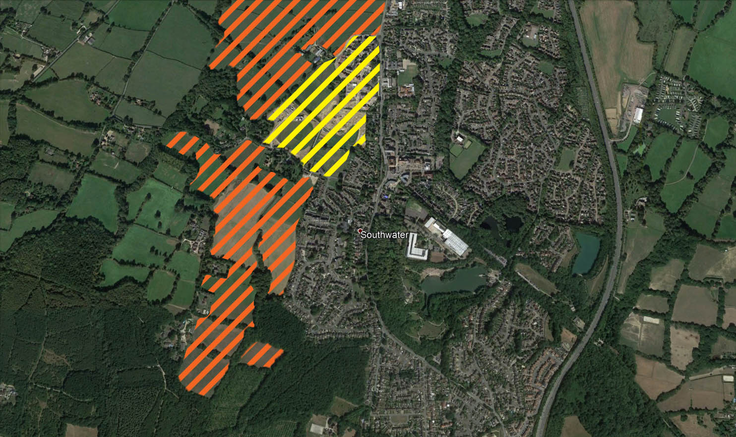 Southwater map