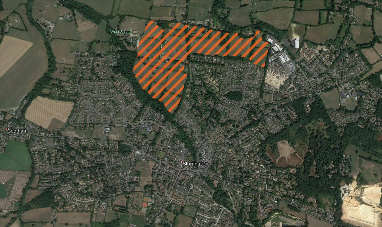 Storrington map