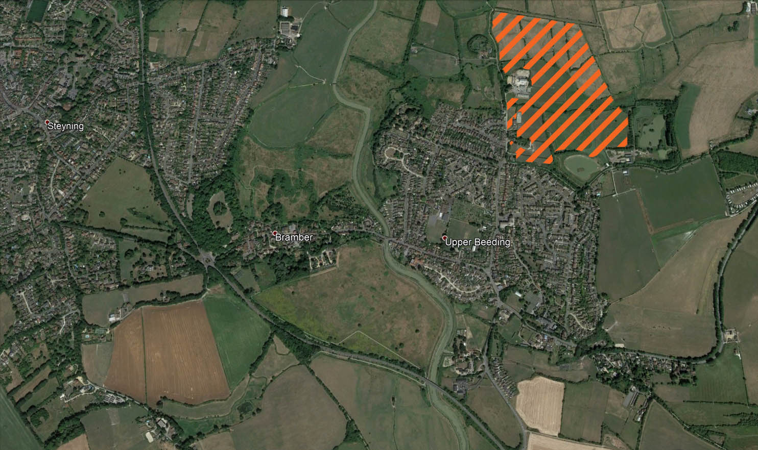 Bramber & Upper Beeding map